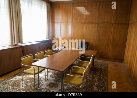 Interno della Stasi Museum a Berlino, ex ministero della Sicurezza Foto Stock