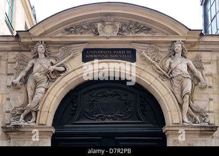 Università della Sorbona nel Quartiere Latino di Parigi - Francia Foto Stock