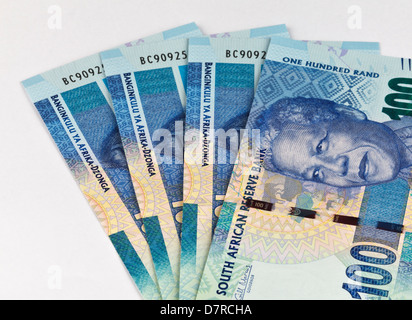 New South African Moneta di denominazione fattura raffigurante Nelson Mandela Foto Stock