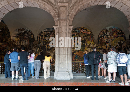 Messico, Città del Messico, Palazzo Nazionale Foto Stock