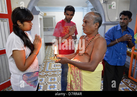 Asia Malesia Malacca Chinatown Vinayaga Moorthi tempio indù Foto Stock