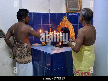 Asia Malesia Malacca Chinatown Vinayaga Moorthi tempio indù Foto Stock