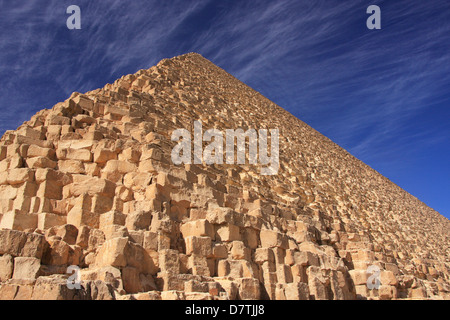 Grande Piramide di Giza, il Cairo, Egitto Foto Stock