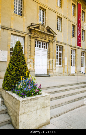 Arazzo di Bayeux, museo di Bayeux in Normandia, Francia. Foto Stock