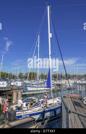 Porto di Chichester, a estuario, West Sussex, in Inghilterra, Regno Unito Foto Stock