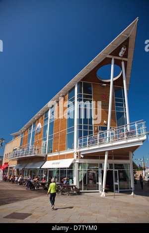 La Baia di Cardiff, Galles, Regno Unito Foto Stock