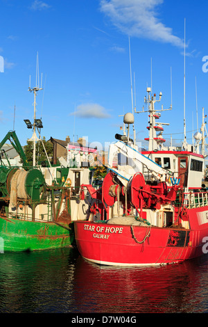 Le navi per la pesca a strascico su Penrose Wharf, la città di Cork, nella contea di Cork, Munster, Repubblica di Irlanda Foto Stock