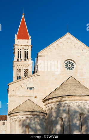 Cattedrale di San Lorenzo, Trogir, Sito Patrimonio Mondiale dell'UNESCO, Dalmazia, Croazia Foto Stock