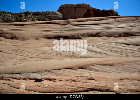Cross-letti in arenaria eolie. Moab, Utah, Stati Uniti d'America. Foto Stock