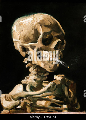 Cranio con sigaretta accesa 1885 Vincent van Gogh 1853 - 1890 Paesi Bassi olandese Post Impressionismo Foto Stock