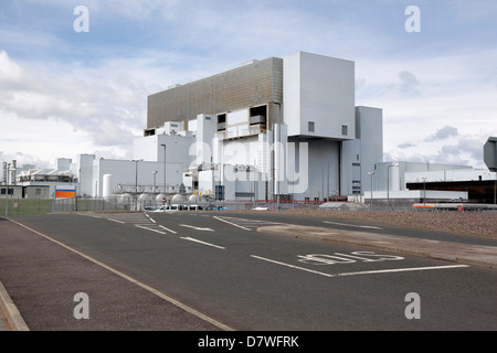 Torness Power Station, vicino a Dunbar, East Lothian, sulla costa orientale della Scozia. Foto Stock