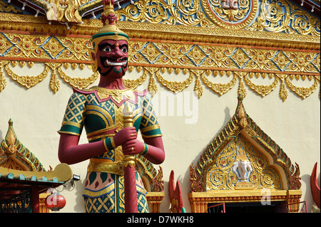 Asia Malaysia Penang Georgetown Wat Chayamangkalaram tempio buddista Foto Stock