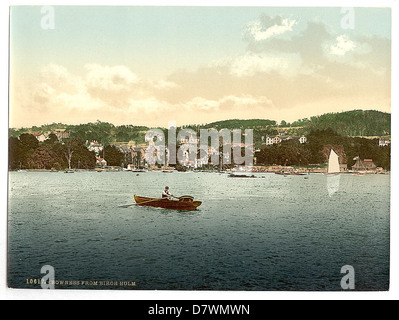 [Windermere, Bowness, di Betulla Holm, Lake District, Inghilterra] (LOC) Foto Stock