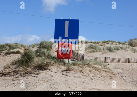 Camber Sands Beach, East Sussex, Inghilterra, Regno Unito. Foto Stock