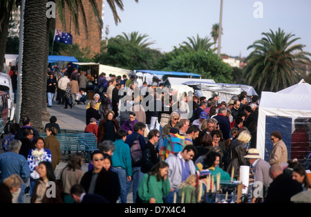 Australia, Melbourne, minion, la domenica mercato dell'artigianato. Foto Stock