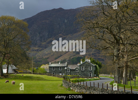Casa a Borrowdale, Parco Nazionale del Distretto dei Laghi, Cumbria, England Regno Unito Foto Stock