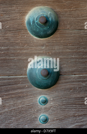 Porta di giapponese vecchio castello Foto Stock