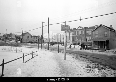 South River, vecchia scuola presso il traffico lo svincolo, New Jersey, circa 1936 Foto Stock