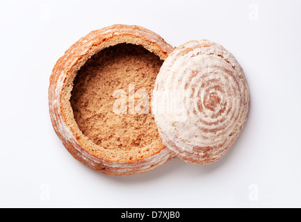 Vuoto recipiente del pane con un coperchio Foto Stock