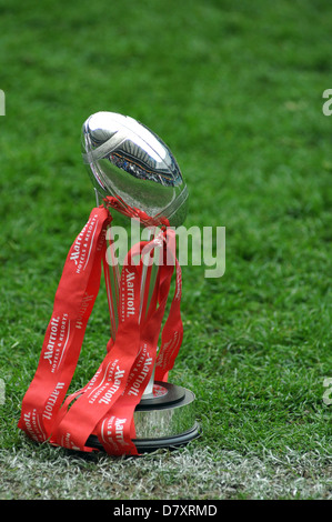 Il London Sevens trophy sul passo a Twickenham Stadium. Foto Stock