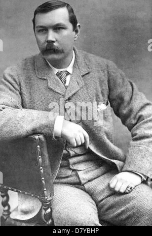 ARTHUR Conan Doyle (1859-1930) Scottish medico e creatore di Sherlock Holmes Foto Stock