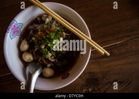 Le tagliatelle in Thailandia Foto Stock