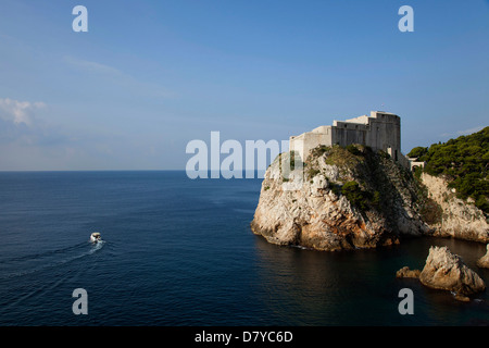 Lovrjenac Fort vicino alla Città Vecchia di Dubrovnik, Croazia. Foto Stock