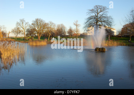 Riverside area di svago, Gravesend Kent Foto Stock