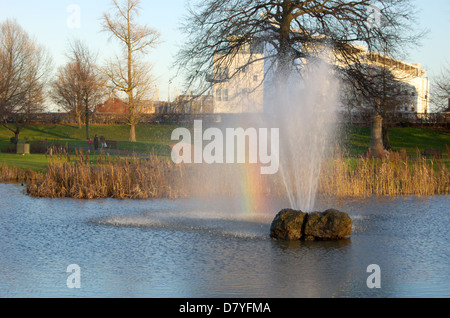 Riverside area di svago, Gravesend Kent Foto Stock