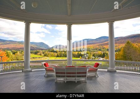 Mount Washington Hotel portico di Bretton Woods nel New Hampshire Foto Stock