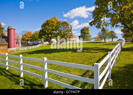 Fattoria in autunno, Topsfield, Massachusetts, STATI UNITI D'AMERICA Foto Stock