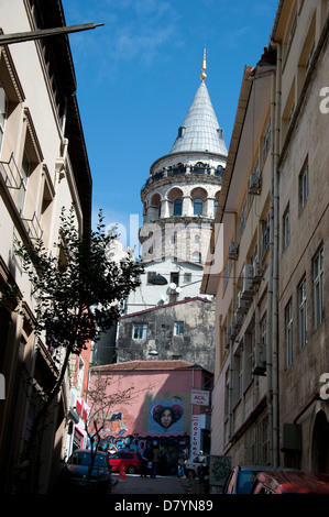 Torre di Galata Istanbul Turchia Foto Stock