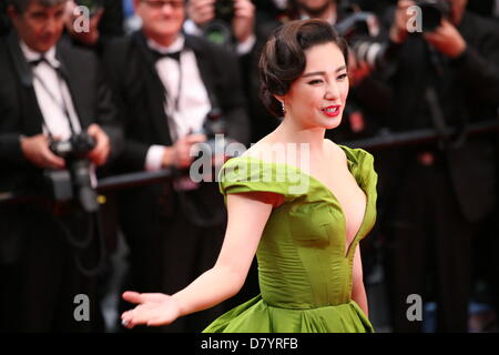 Cannes, Francia.15 maggio 2013. Zhang Yuqi frequentando il gala screening di Il grande Gatsby al festival di pellicola di Cannes il 15 maggio 2013, Cannes, Francia.Credit: Doreen Kennedy/Alamy Live News Foto Stock