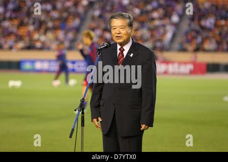 Saburo Kawabuchi, 15 maggio 2013 - Calcio : J.League ventesimo anniversario cerimonia nuziale prima 2013 J.League Yamazaki Nabisco Cup Group B match tra FC Tokyo - Albirex Niigata al National Stadium, Tokyo, Giappone. (Foto di AFLO SPORT) Foto Stock