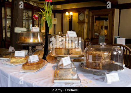 Torte di Cotswold sala da tè Foto Stock