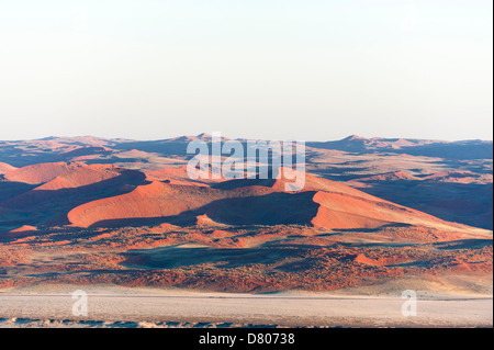 Vista aerea, Namib Naukluft Park, Namib Desert, Namibia. Foto Stock