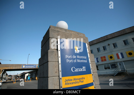 Il Porto di Montreal al Québec. Foto Stock