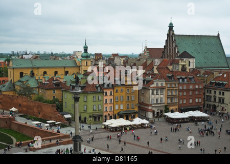 Varsavia, città vecchia skyline - Polonia Foto Stock