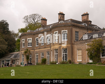 Vista posteriore del Georgian Il Grade ii Listed è un edificio Upton House Poole Dorset England Regno Unito Foto Stock