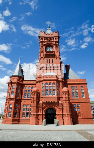 L'Edificio Pierhead nella Baia di Cardiff. Foto Stock