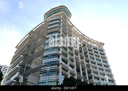 Edificio futuristico, Biblioteca Nazionale, Singapore Foto Stock