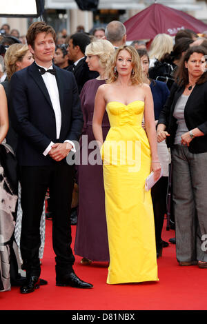 Cannes, Francia. Maggio 16, 2013. Thomas Vinterberg e Ludivine Sagnier frequentando il "Jeune & Jolie' premiere e apertura al 66° Festival di Cannes. Maggio 16, 2013. Credito: DPA/Alamy Live News Foto Stock