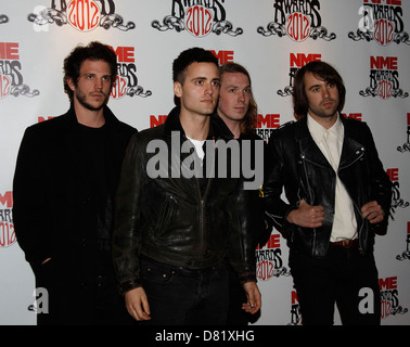 Pete Robertson, Arni Hjorvar, Freddie Cowan e Justin giovani dei vaccini di NME Awards 2012 tenutasi alla Brixton Academy - Foto Stock