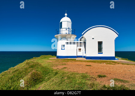 Port Macquarie's incollamento Point Lighthouse l'Australia è il terzo più antico faro. Foto Stock