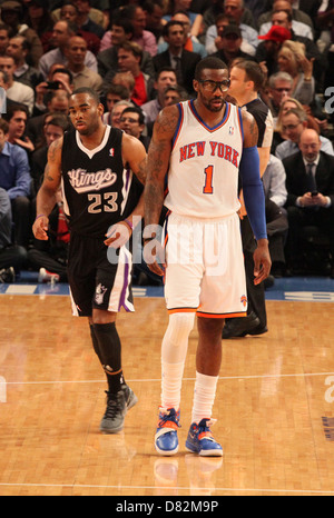 Amar"e Stoudemire New York Knicks Vs Sacramento Kings al Madison Square Garden di New York City, Stati Uniti d'America - 15.02.12 Foto Stock