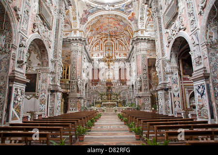 PALERMO - Aprile 8: chiesa barocca Chiesa di Santa Caterina costruire negli anni 1566 - 1596 aprile 8, 2013 a Palermo, Italia. Foto Stock