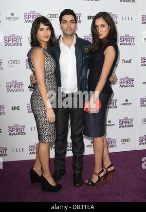 Nikohl Boosheri, Keon Mohajeri, Sarah Kazemy 27 indipendente annuale Spirit Awards a Santa Monica Beach - Arrivi Los Foto Stock