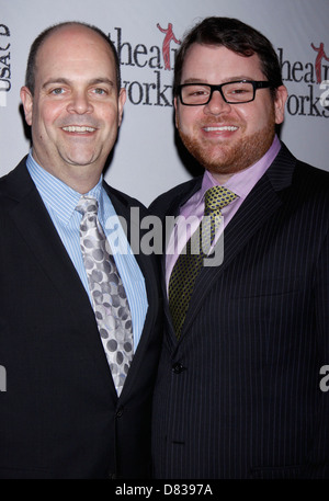 Brad Oscar e Diego Prieto opere di teatro USA cinquantesimo anniversario tenutosi presso la NYU Skirball Center - Arrivi New York Foto Stock