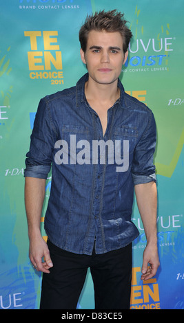 Paul Wesley 2011 Teen Choice Awards tenutosi presso l'Anfiteatro Gibson CITTÀ UNIVERSALE, California - 07.08.11 Foto Stock