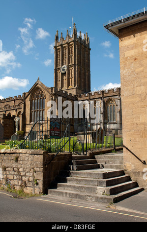 Santa Maria della Chiesa Minster, Ilminster, Somerset, Inghilterra, Regno Unito Foto Stock